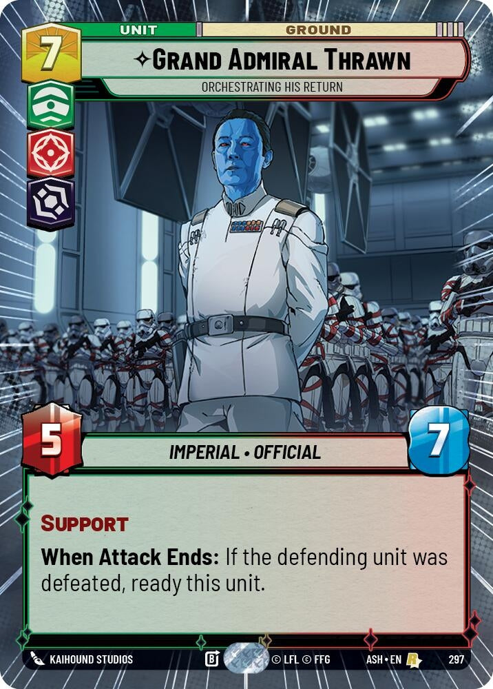 Image for Grand Admiral Thrawn - Orchestrating His Return (Hyperspace) (297) (Ashes of the Empire) (ASH) - Star Wars: Unlimited
