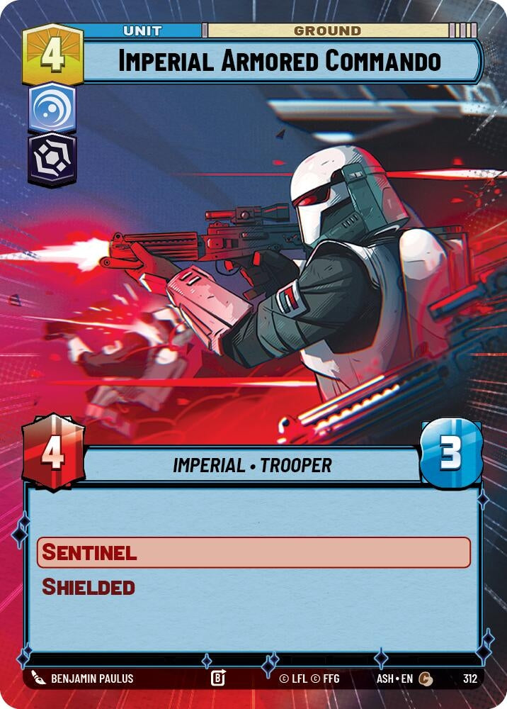 Image for Imperial Armored Commando (Hyperspace) (312) (Ashes of the Empire) (ASH) - Star Wars: Unlimited
