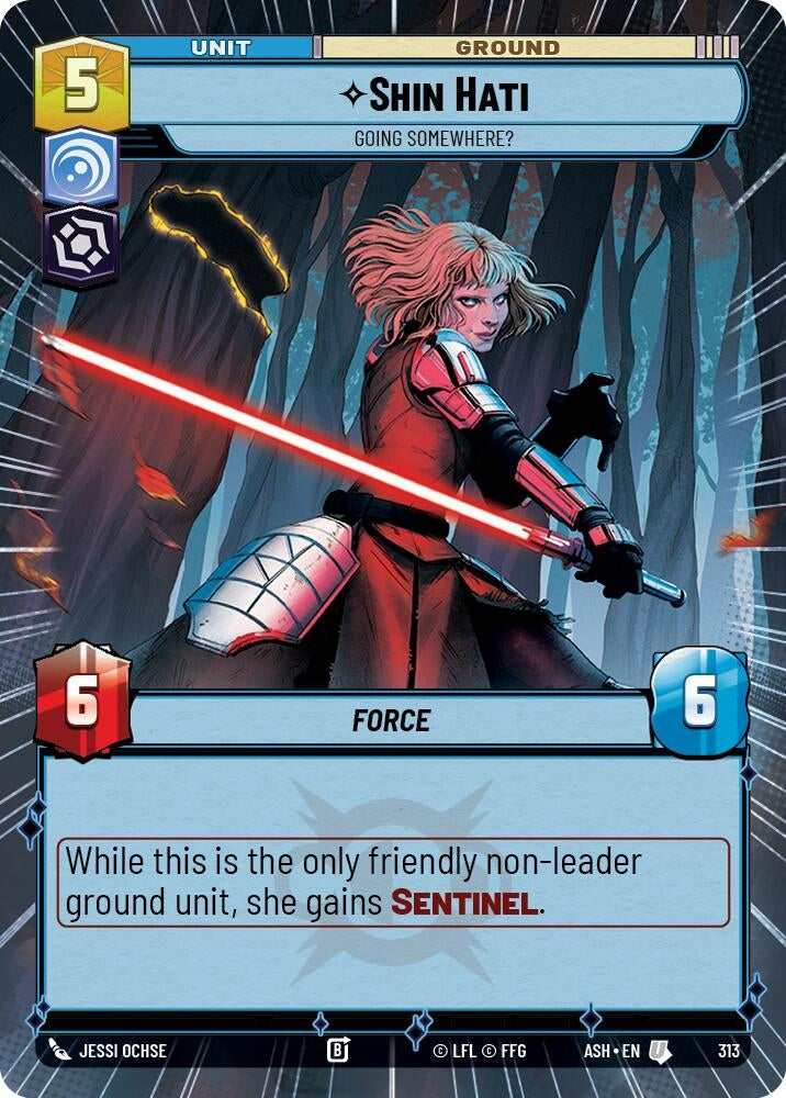 Image for Shin Hati - Going Somewhere? (Hyperspace) (313) (Ashes of the Empire) (ASH) - Star Wars: Unlimited