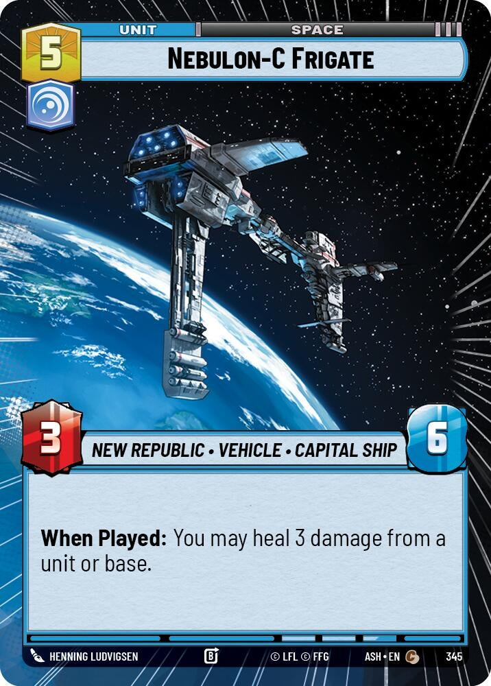 Image for Nebulon-C Frigate (Hyperspace) (345) (Ashes of the Empire) (ASH) - Star Wars: Unlimited