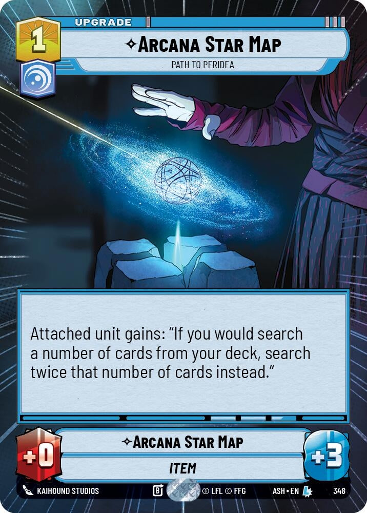 Image for Arcana Star Map - Path to Peridea (Hyperspace) (348) (Ashes of the Empire) (ASH) - Star Wars: Unlimited