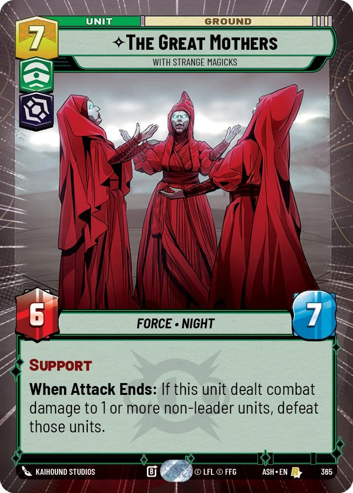 Image for The Great Mothers - With Strange Magicks (Hyperspace) (365) (Ashes of the Empire) (ASH) - Star Wars: Unlimited