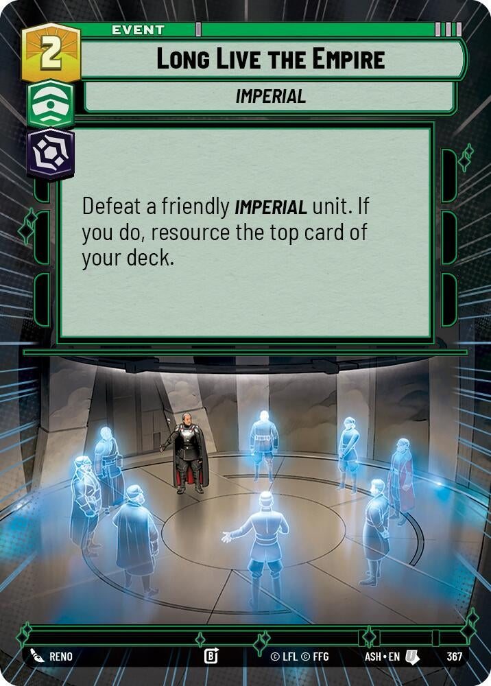 Image for Long Live the Empire (Hyperspace) (367) (Ashes of the Empire) (ASH) - Star Wars: Unlimited