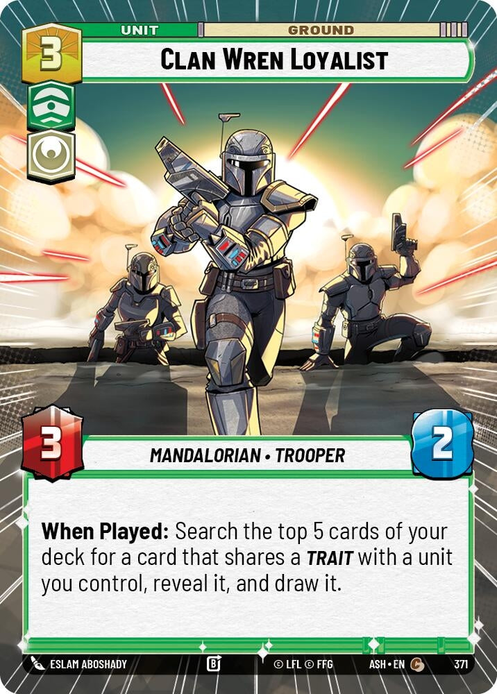 Image for Clan Wren Loyalist (Hyperspace) (371) (Ashes of the Empire) (ASH) - Star Wars: Unlimited