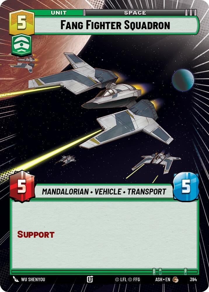 Image for Fang Fighter Squadron (Hyperspace) (394) (Ashes of the Empire) (ASH) - Star Wars: Unlimited