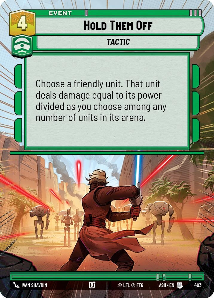 Image for Hold Them Off (Hyperspace) (403) (Ashes of the Empire) (ASH) - Star Wars: Unlimited
