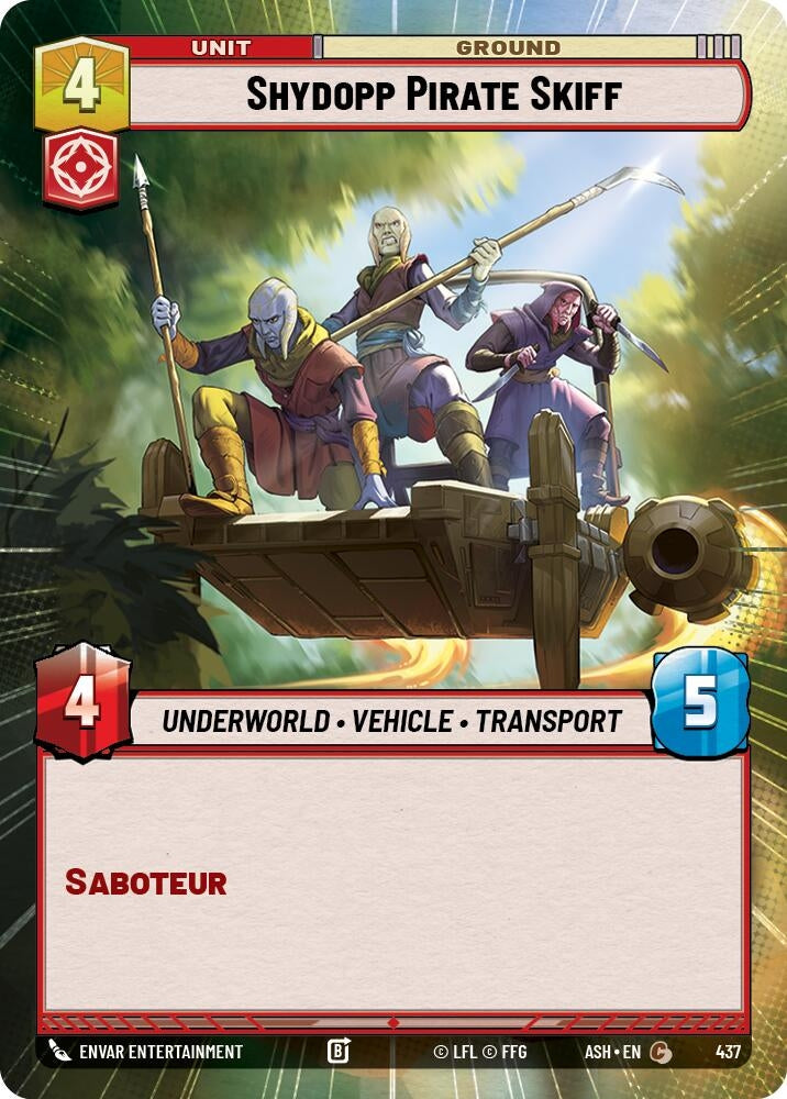Image for Shydopp Pirate Skiff (Hyperspace) (437) (Ashes of the Empire) (ASH) - Star Wars: Unlimited