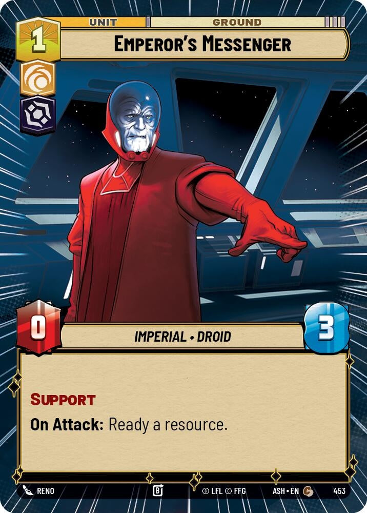 Image for Emperor's Messenger (Hyperspace) (453) (Ashes of the Empire) (ASH) - Star Wars: Unlimited