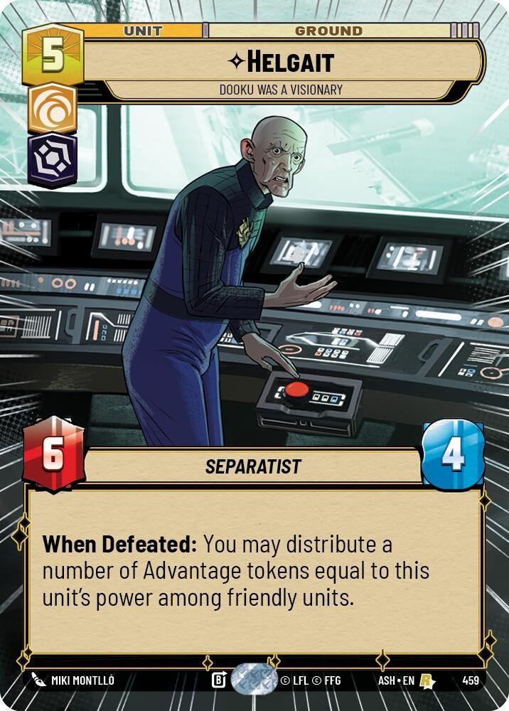Image for Helgait - Dooku Was a Visionary (Hyperspace) (459) (Ashes of the Empire) (ASH) - Star Wars: Unlimited