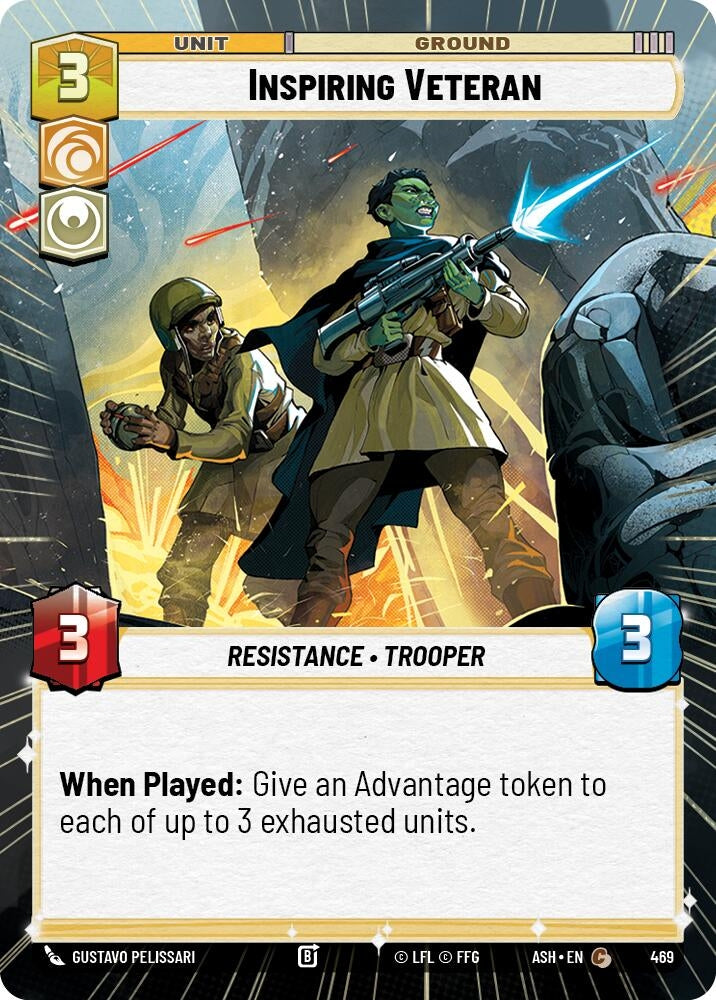 Image for Inspiring Veteran (Hyperspace) (469) (Ashes of the Empire) (ASH) - Star Wars: Unlimited
