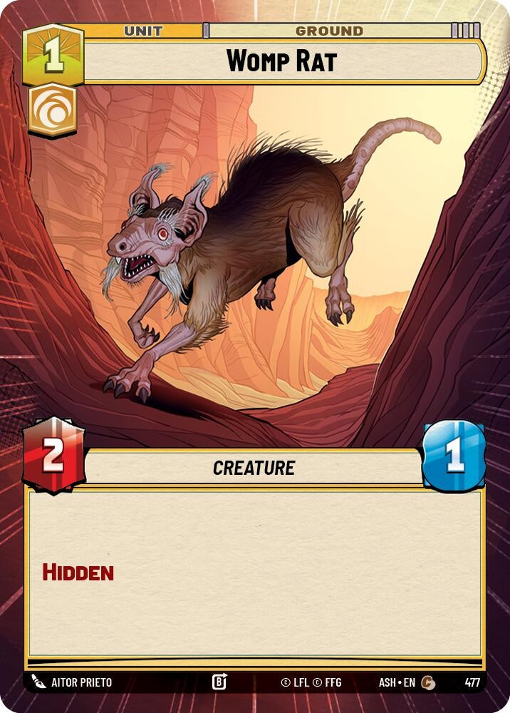 Image for Womp Rat (Hyperspace) (477) (Ashes of the Empire) (ASH) - Star Wars: Unlimited