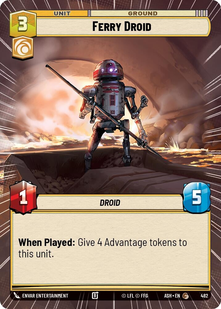 Image for Ferry Droid (Hyperspace) (482) (Ashes of the Empire) (ASH) - Star Wars: Unlimited
