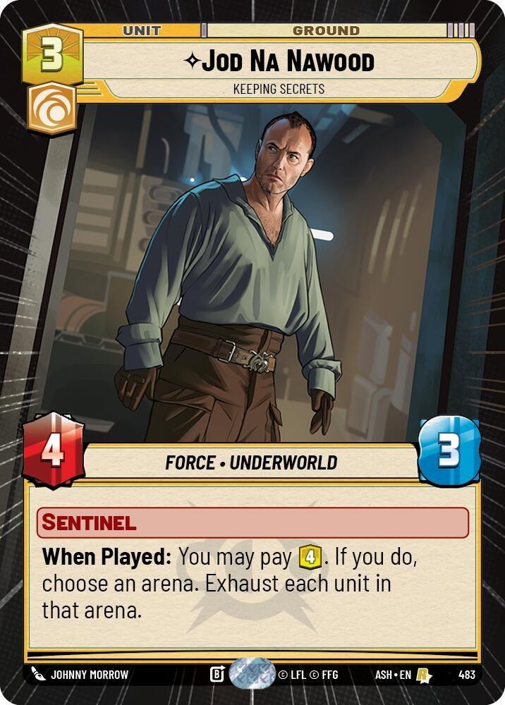 Image for Jod Na Nawood - Keeping Secrets (Hyperspace) (483) (Ashes of the Empire) (ASH) - Star Wars: Unlimited