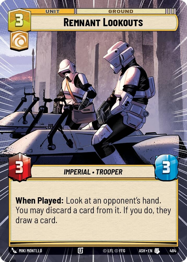 Image for Remnant Lookouts (Hyperspace) (484) (Ashes of the Empire) (ASH) - Star Wars: Unlimited