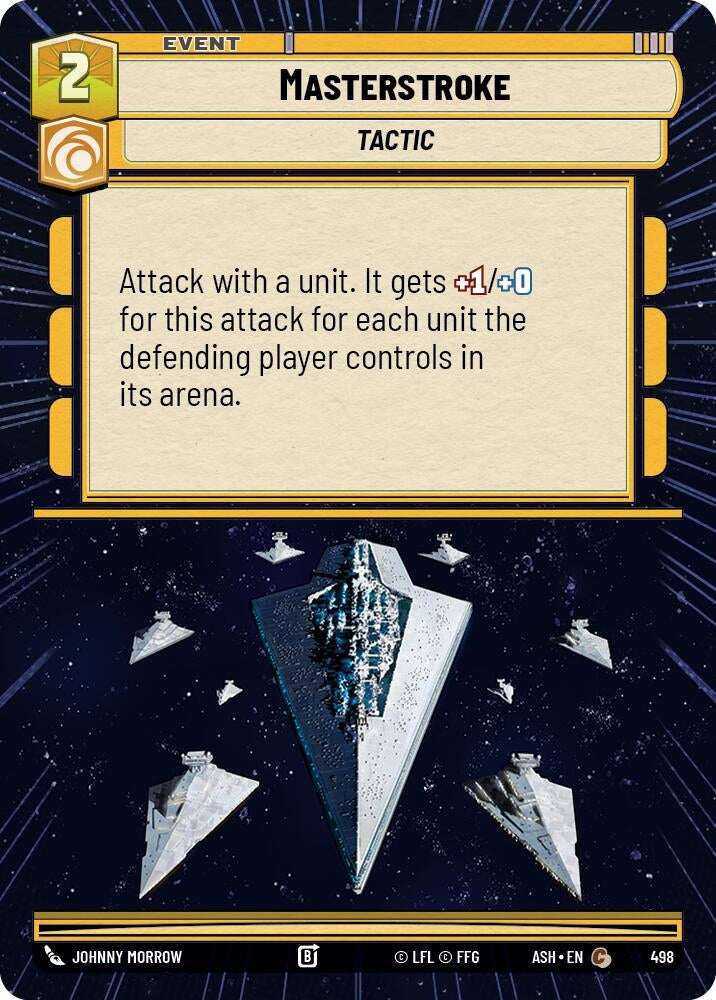 Image for Masterstroke (Hyperspace) (498) (Ashes of the Empire) (ASH) - Star Wars: Unlimited
