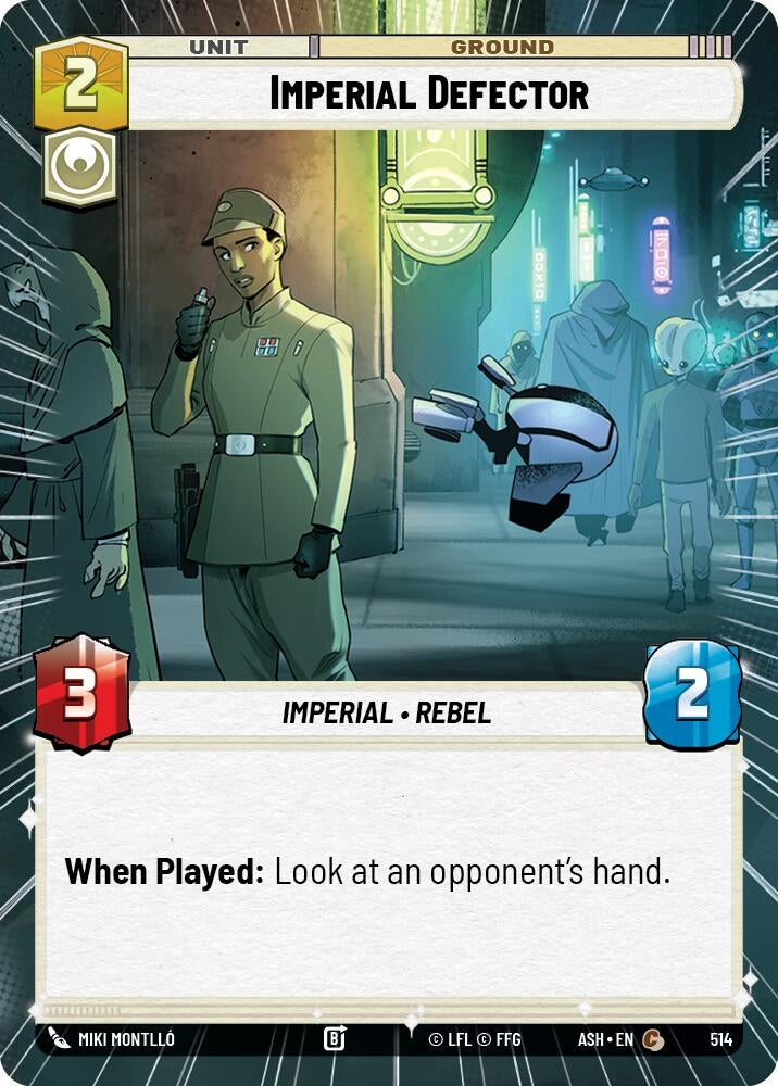 Image for Imperial Defector (Hyperspace) (514) (Ashes of the Empire) (ASH) - Star Wars: Unlimited
