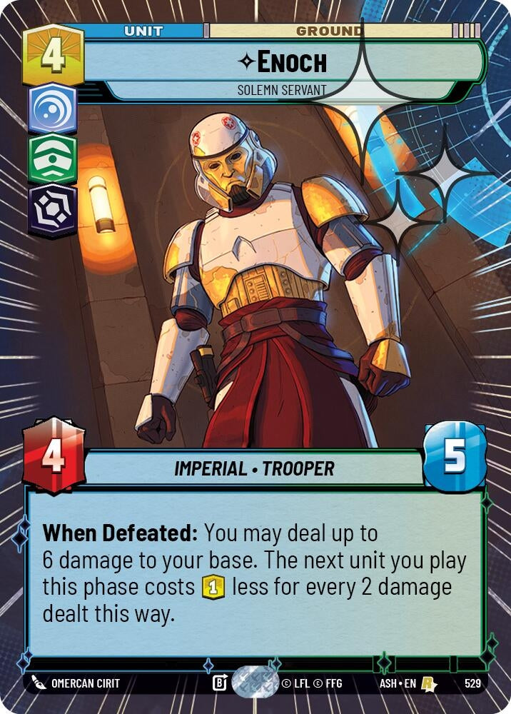 Image for Enoch - Solemn Servant (Hyperspace Foil) (529) (Ashes of the Empire) (ASH) - Star Wars: Unlimited