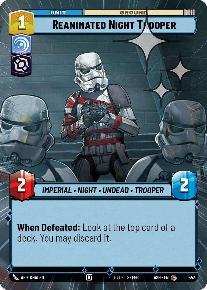 Image for Reanimated Night Trooper (Hyperspace Foil) (547) (Ashes of the Empire) (ASH) - Star Wars: Unlimited