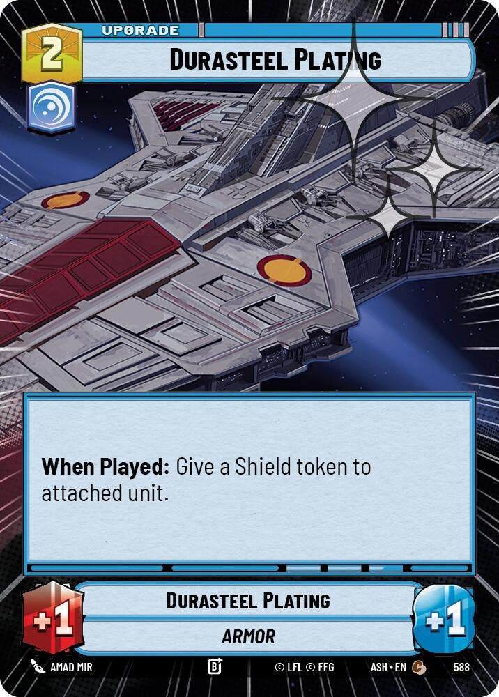 Image for Durasteel Plating (Hyperspace Foil) (588) (Ashes of the Empire) (ASH) - Star Wars: Unlimited