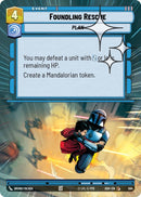 Image for Foundling Rescue (Hyperspace Foil) (594) (Ashes of the Empire) (ASH) - Star Wars: Unlimited