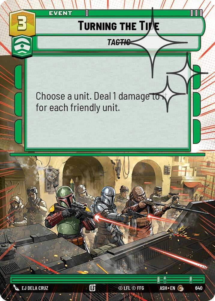 Image for Turning the Tide (Hyperspace Foil) (640) (Ashes of the Empire) (ASH) - Star Wars: Unlimited