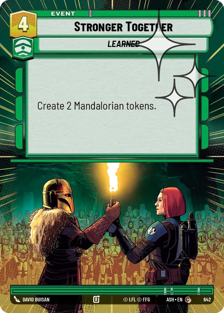 Image for Stronger Together (Hyperspace Foil) (642) (Ashes of the Empire) (ASH) - Star Wars: Unlimited