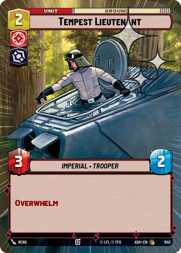 Image for Tempest Lieutenant (Hyperspace Foil) (645) (Ashes of the Empire) (ASH) - Star Wars: Unlimited