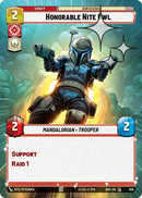 Image for Honorable Nite Owl (Hyperspace Foil) (656) (Ashes of the Empire) (ASH) - Star Wars: Unlimited