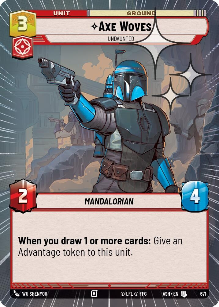 Image for Axe Woves - Undaunted (Hyperspace Foil) (671) (Ashes of the Empire) (ASH) - Star Wars: Unlimited