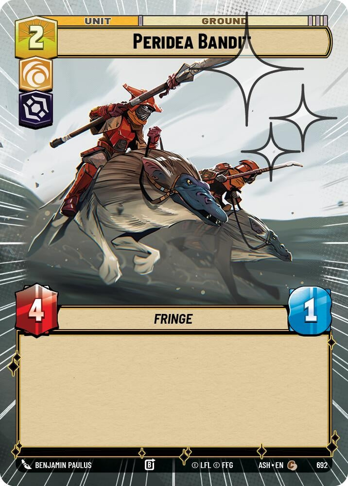 Image for Peridea Bandit (Hyperspace Foil) (692) (Ashes of the Empire) (ASH) - Star Wars: Unlimited