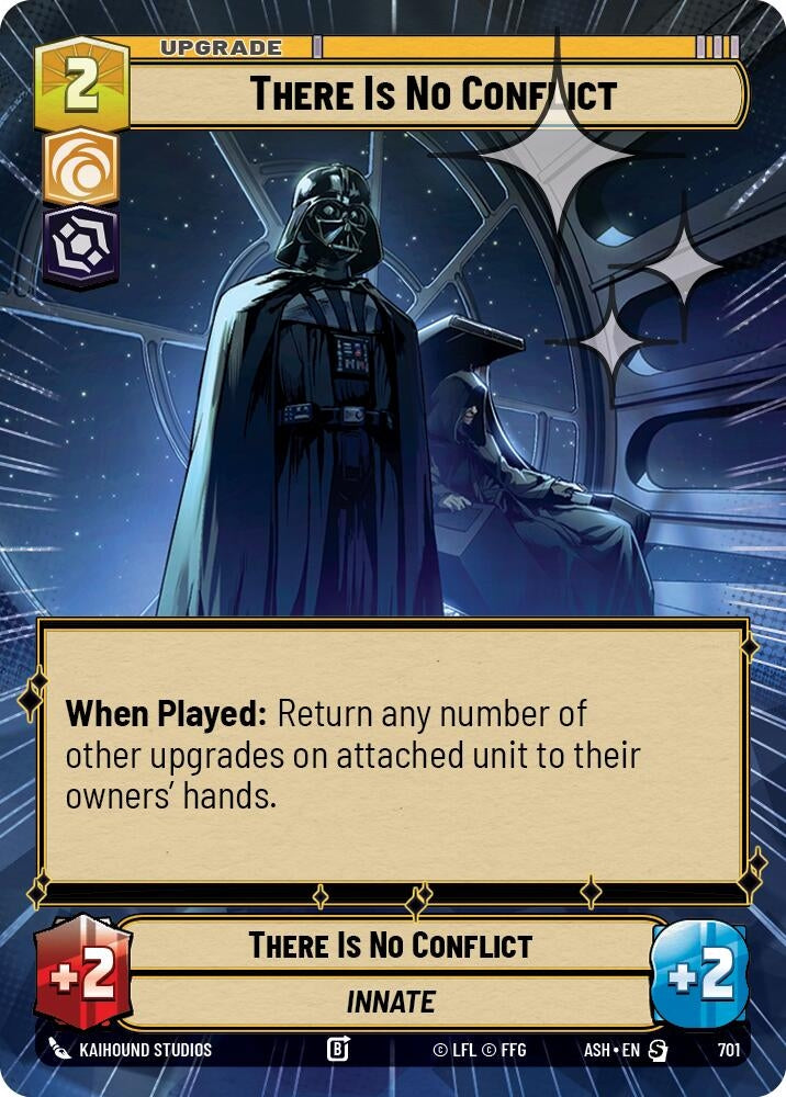 Image for There Is No Conflict (Hyperspace Foil) (701) (Ashes of the Empire) (ASH) - Star Wars: Unlimited