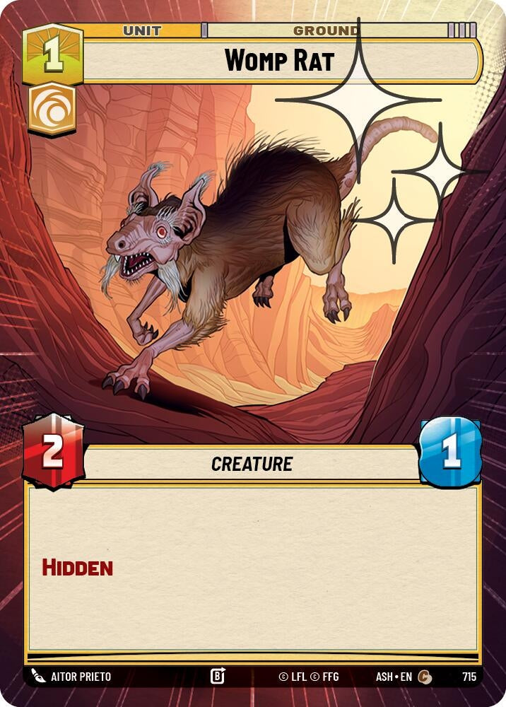 Image for Womp Rat (Hyperspace Foil) (715) (Ashes of the Empire) (ASH) - Star Wars: Unlimited