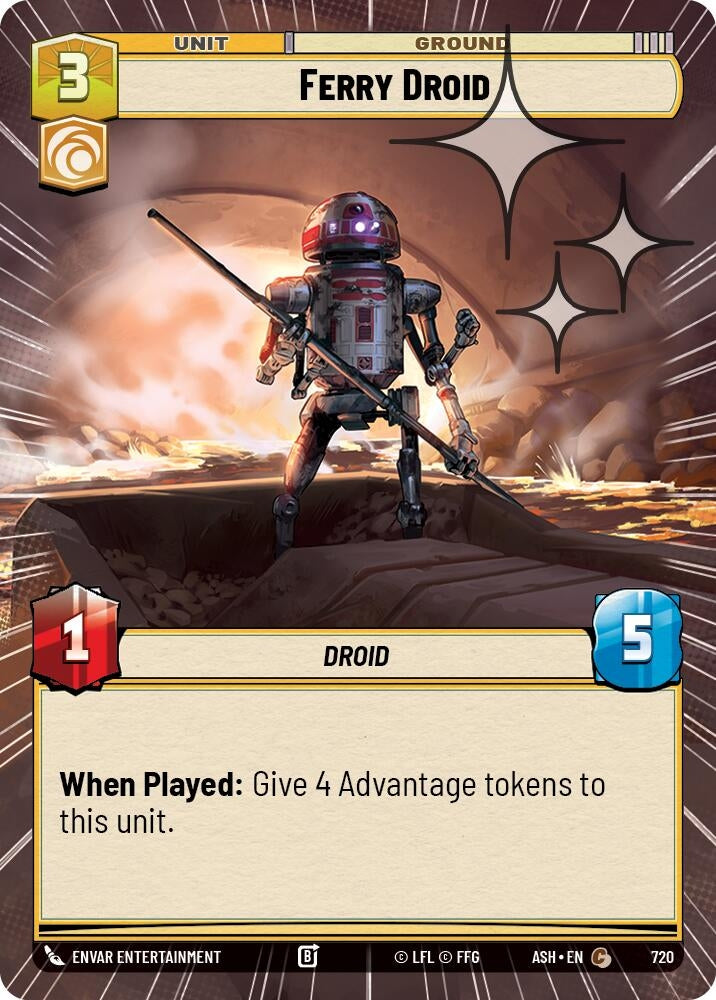Image for Ferry Droid (Hyperspace Foil) (720) (Ashes of the Empire) (ASH) - Star Wars: Unlimited