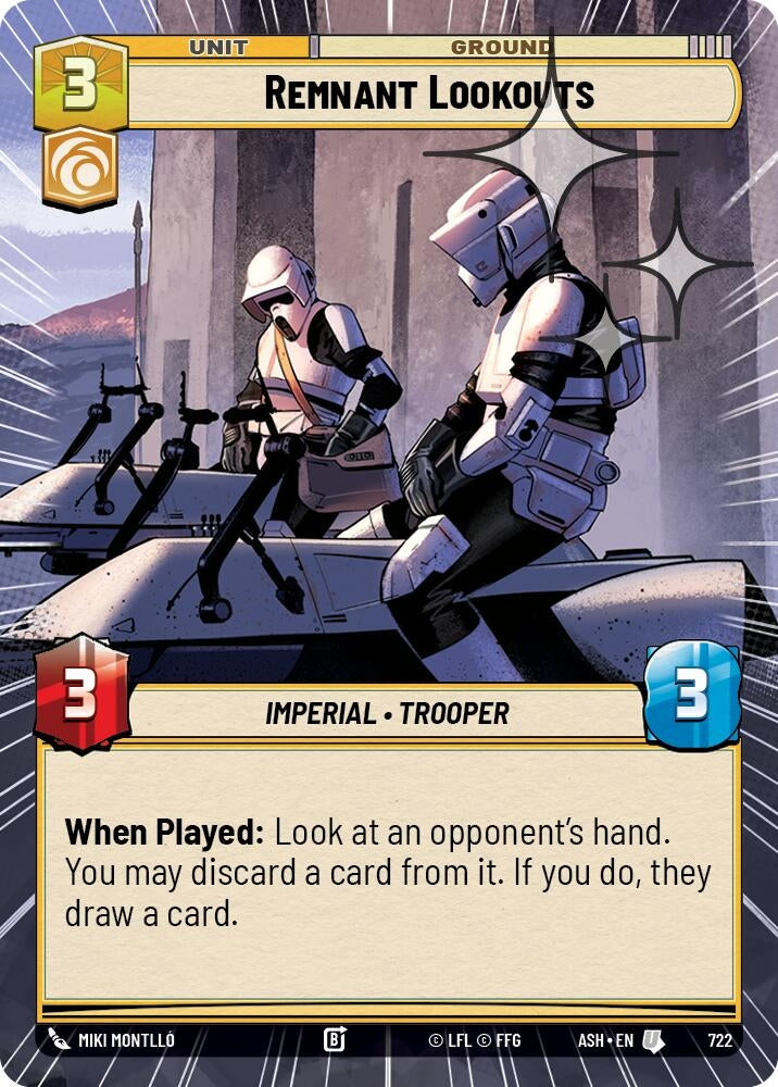 Image for Remnant Lookouts (Hyperspace Foil) (722) (Ashes of the Empire) (ASH) - Star Wars: Unlimited