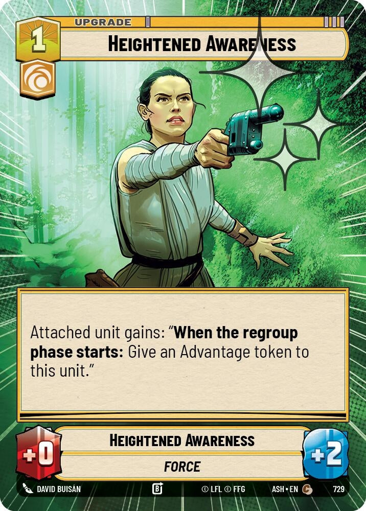 Image for Heightened Awareness (Hyperspace Foil) (729) (Ashes of the Empire) (ASH) - Star Wars: Unlimited