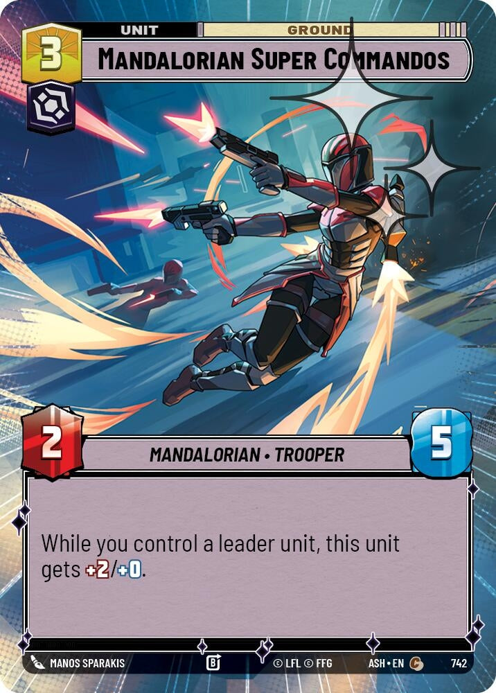 Image for Mandalorian Super Commandos (Hyperspace Foil) (742) (Ashes of the Empire) (ASH) - Star Wars: Unlimited