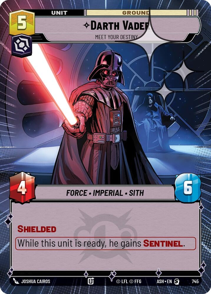 Image for Darth Vader - Meet Your Destiny (Hyperspace Foil) (745) (Ashes of the Empire) (ASH) - Star Wars: Unlimited