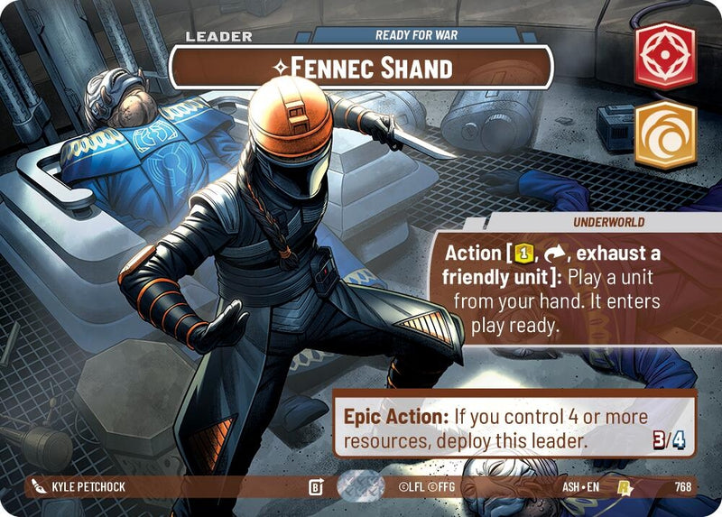 Image for Fennec Shand - Ready for War (Showcase) (768) (Ashes of the Empire) (ASH) - Star Wars: Unlimited
