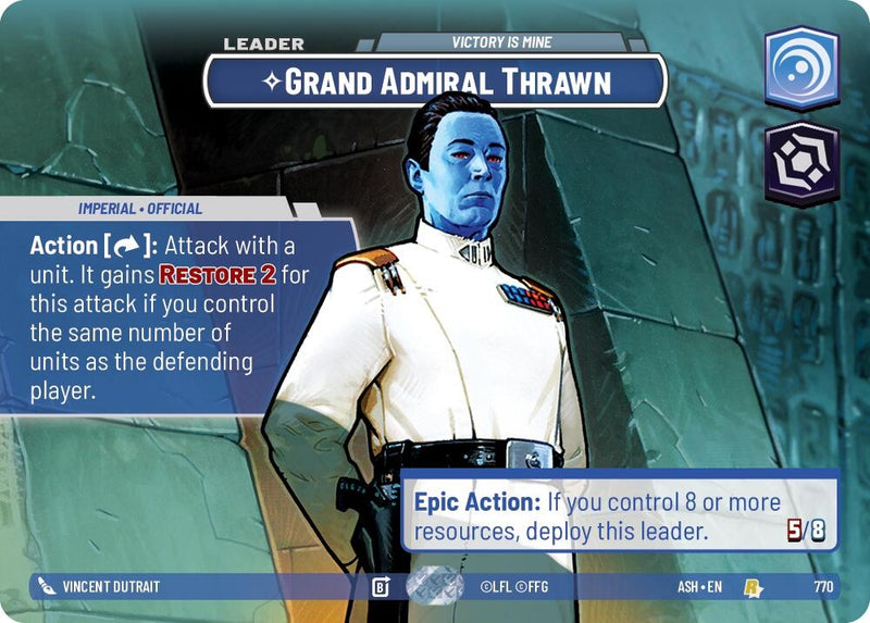 Image for Grand Admiral Thrawn - Victory is Mine (Showcase) (770) (Ashes of the Empire) (ASH) - Star Wars: Unlimited