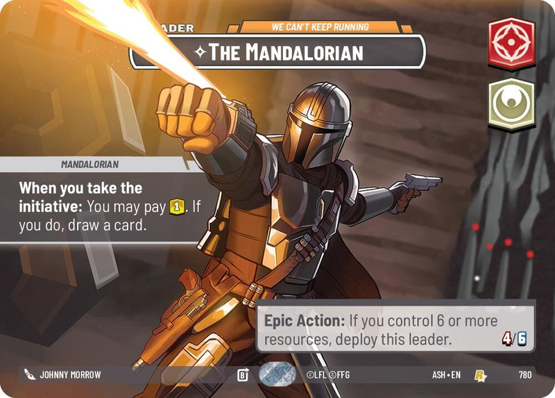 Image for The Mandalorian - We Can't Keep Running (Showcase) (780) (Ashes of the Empire) (ASH) - Star Wars: Unlimited