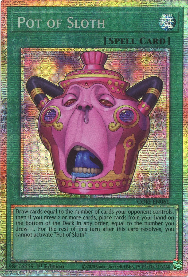 Image for Pot of Sloth (Starlight Rare) (CORI-EN061) (Chaos Origins) (CORI) - YuGiOh
