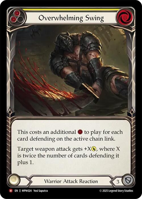 Image for Overwhelming Swing (MPW024) (Mastery Pack Warrior) (MPW) - Flesh and Blood TCG