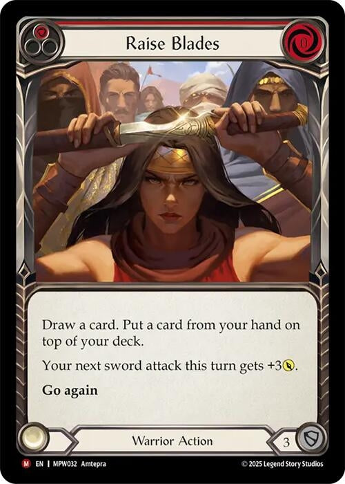 Image for Raise Blades (MPW032) (Mastery Pack Warrior) (MPW) - Flesh and Blood TCG