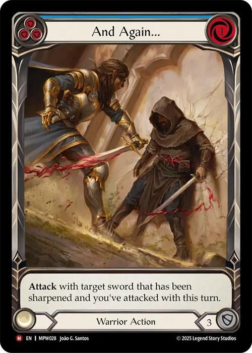 Image for And Again... (Extended Art) (MPW028) (Mastery Pack Warrior) (MPW) - Flesh and Blood TCG