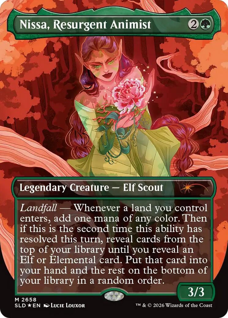 Image for Nissa, Resurgent Animist (2658) (Secret Lair Drop Series) (SLD) - Magic: The Gathering