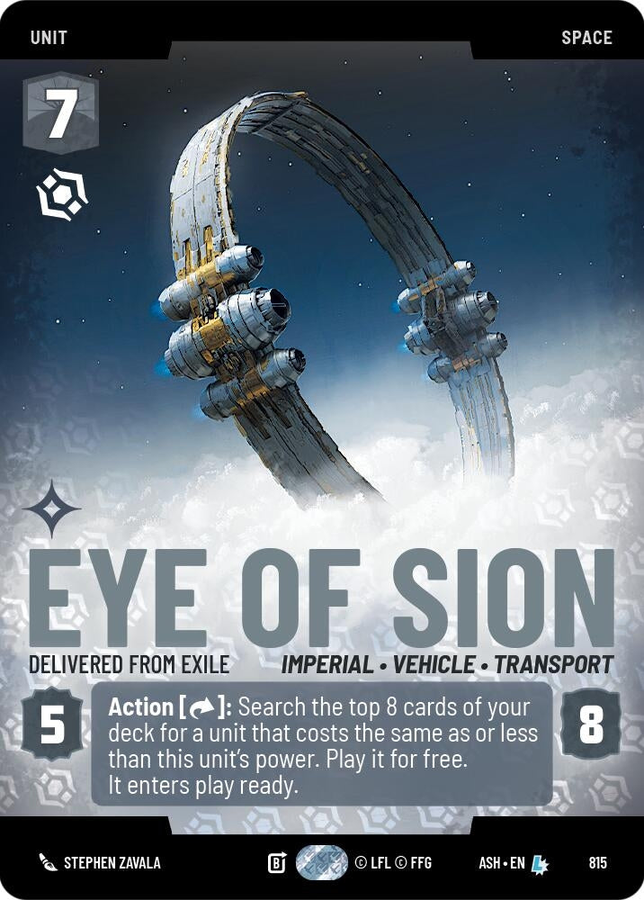 Image for Eye of Sion - Delivered from Exile (Prestige) (815) (Ashes of the Empire) (ASH) - Star Wars: Unlimited