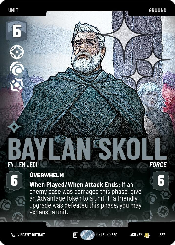 Image for Baylan Skoll - Fallen Jedi (Prestige Foil) (837) (Ashes of the Empire) (ASH) - Star Wars: Unlimited