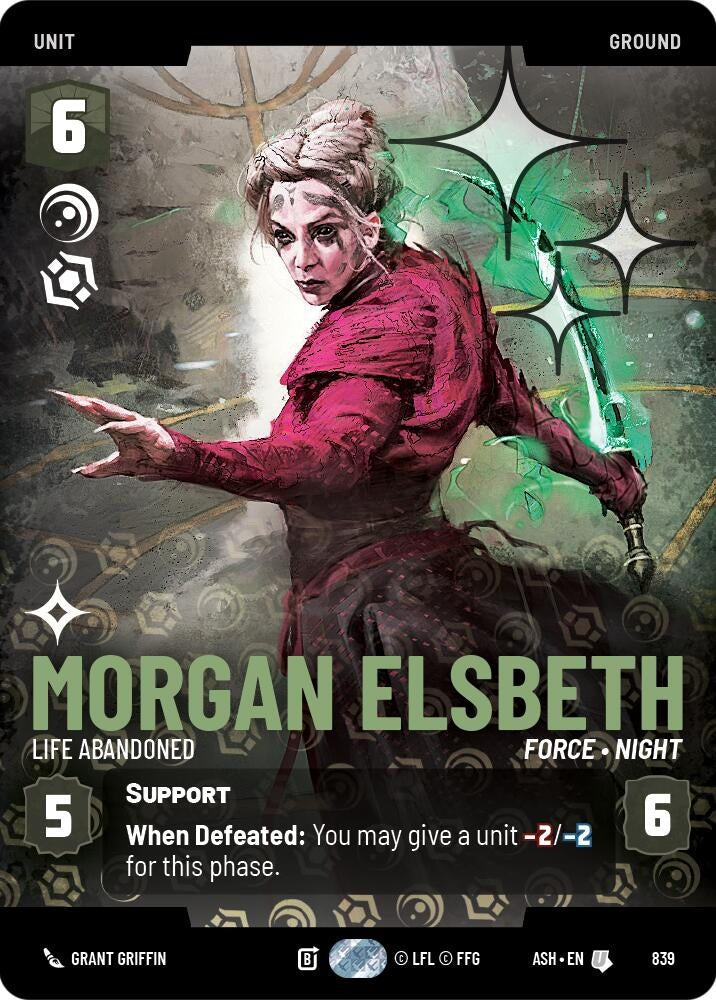 Image for Morgan Elsbeth - Life Abandoned (Prestige Foil) (839) (Ashes of the Empire) (ASH) - Star Wars: Unlimited