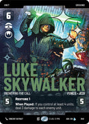 Image for Luke Skywalker - Answering the Call (Prestige Foil) (848) (Ashes of the Empire) (ASH) - Star Wars: Unlimited
