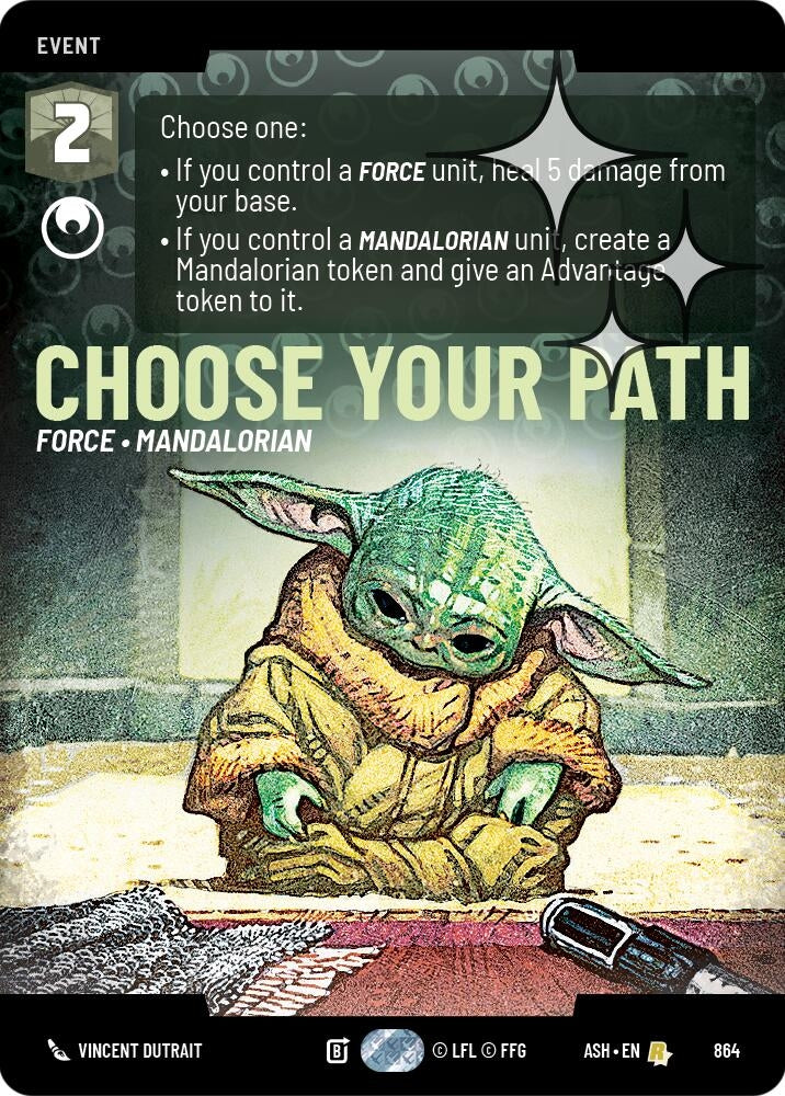 Image for Choose Your Path (Prestige Foil) (864) (Ashes of the Empire) (ASH) - Star Wars: Unlimited